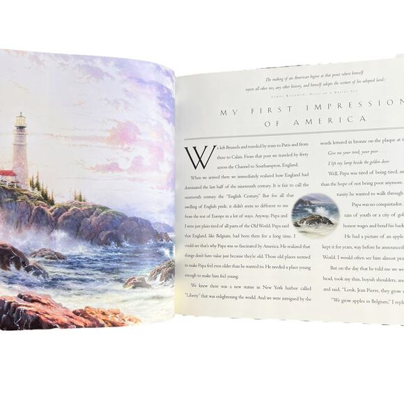 Thomas Kinkade Book The Spirit of America Artist Artsy History Coffee Table READ - Picture 11 of 16